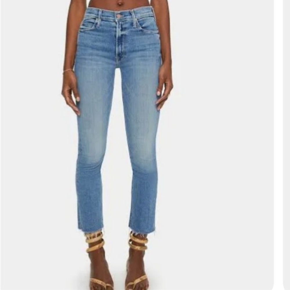 MOTHER Light Blue Ankle Jeans